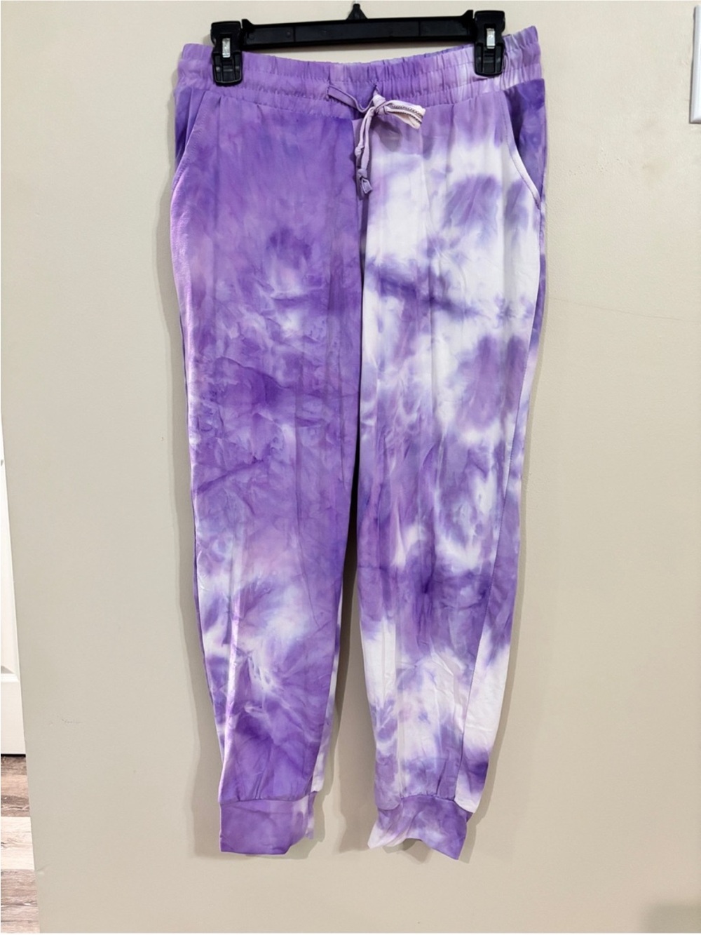 LOWEST Thletex Purple Tie-Dye Lightweight Jogger Pants